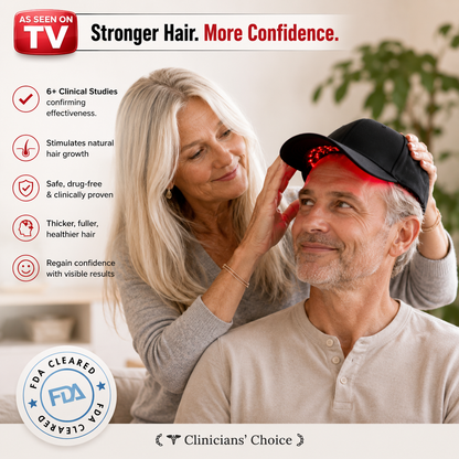 🔥 Advanced Clinical-Grade Red Light Hair Regrowth Therapy Cap