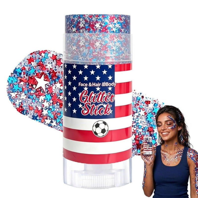 🔥 Last Day: 70% Off 4th of July Glitter Stick | Red, White & Blue Hair & Body Glitter